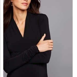 Ruched Sleeve maternity top